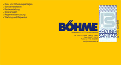 Desktop Screenshot of boehmegmbh.de