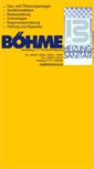 Mobile Screenshot of boehmegmbh.de